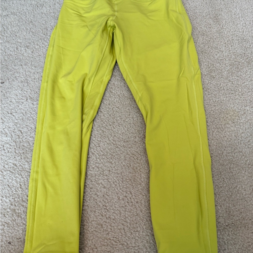 Lululemon Athletica Lime Green Leggings